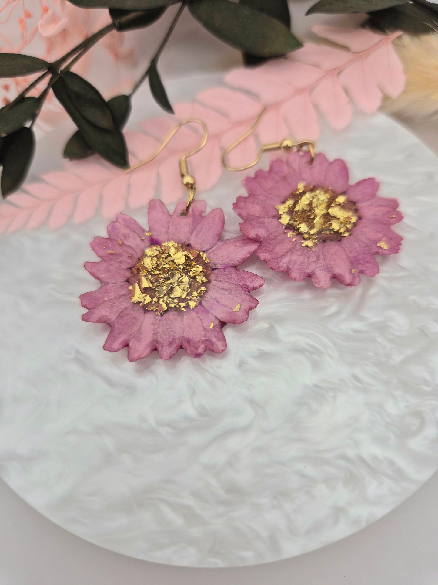 Boucles d’oreilles "Fleurs d’éclat"