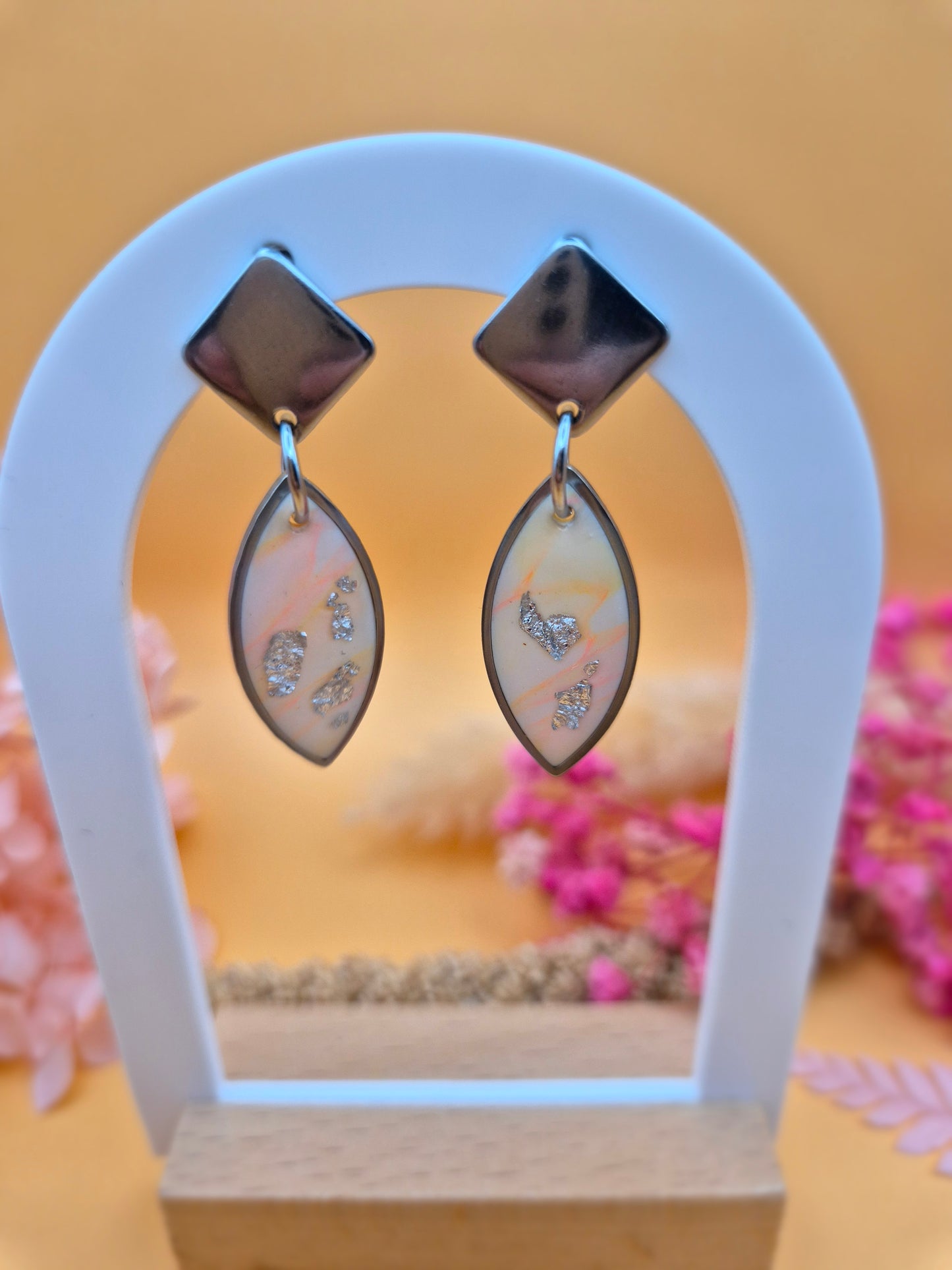 Boucles d'oreilles "Amande Éclatante"