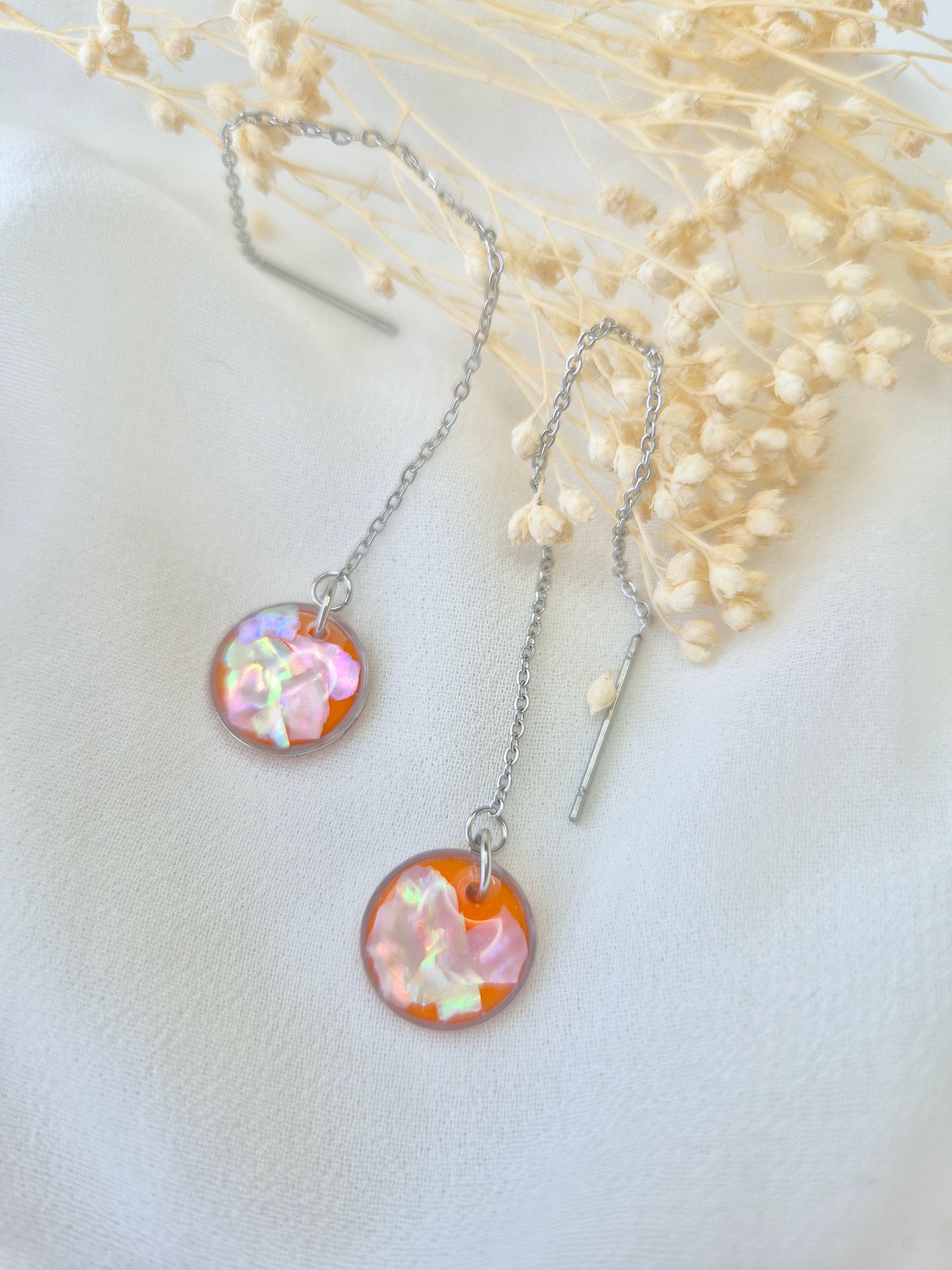 Boucles d'oreilles pendantes Apolline