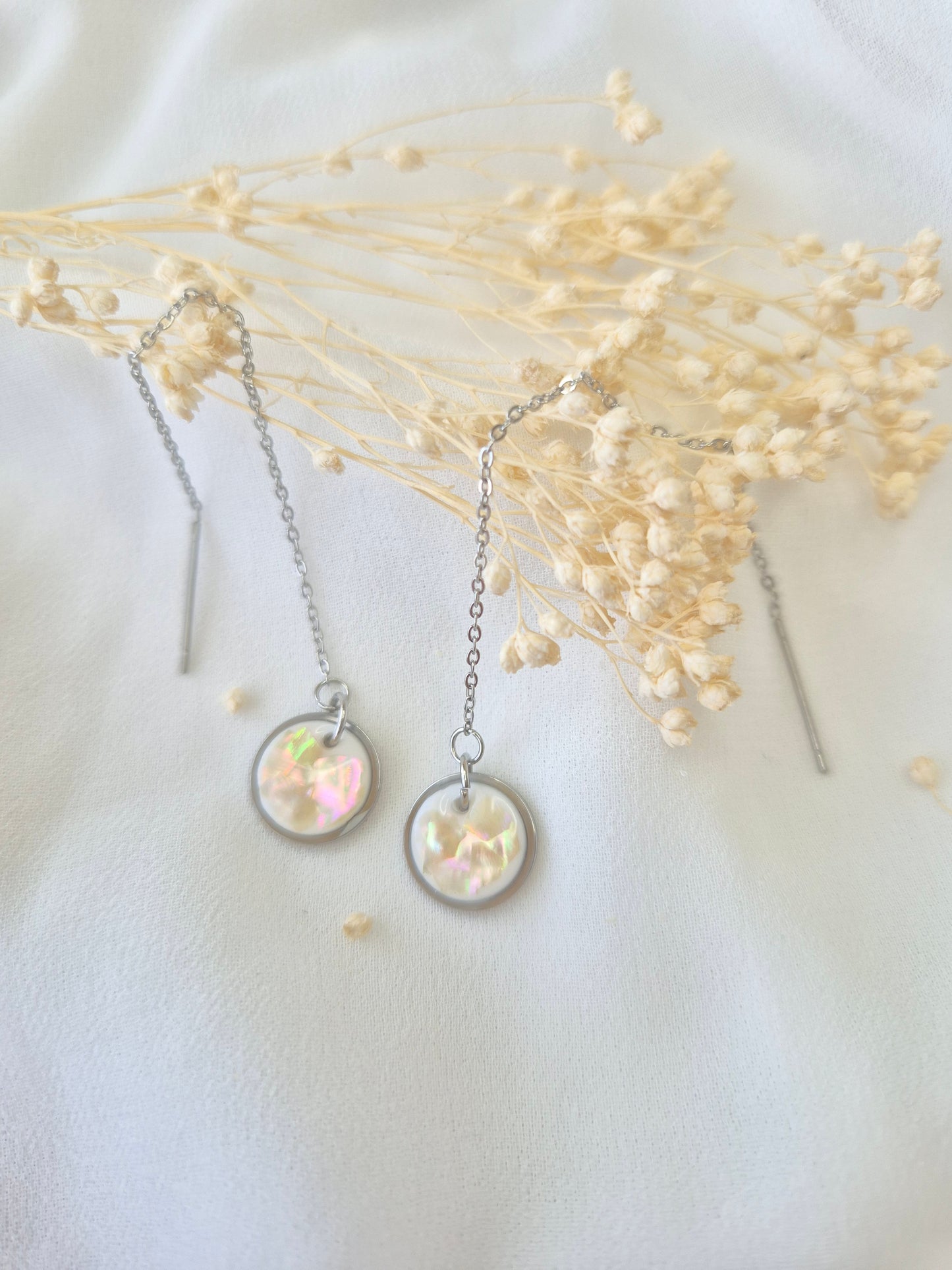 Boucles d'oreilles pendantes Apolline