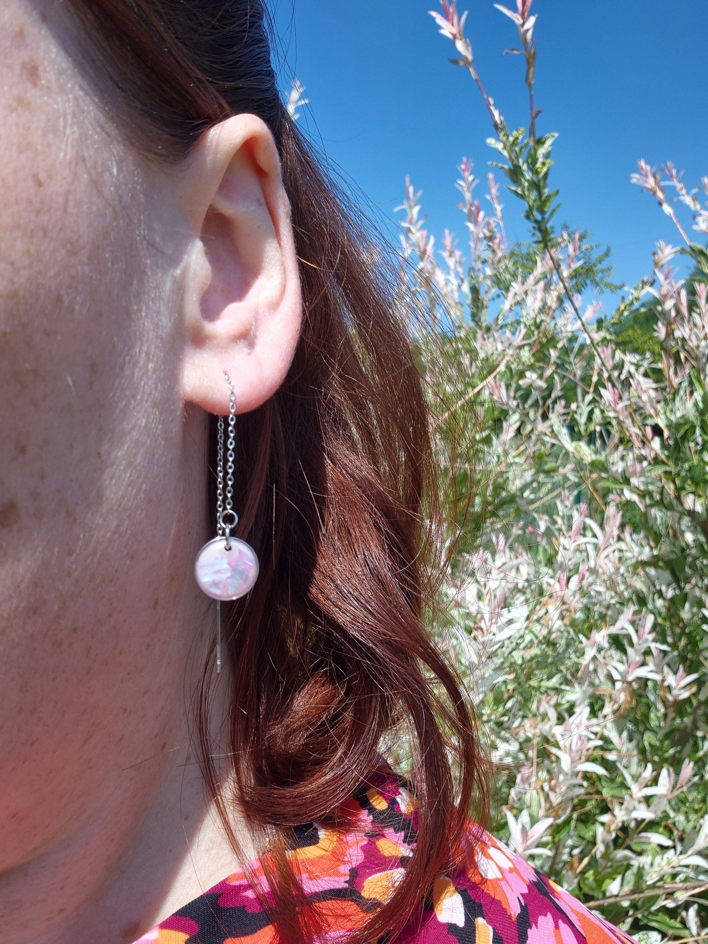 Boucles d'oreilles pendantes Apolline