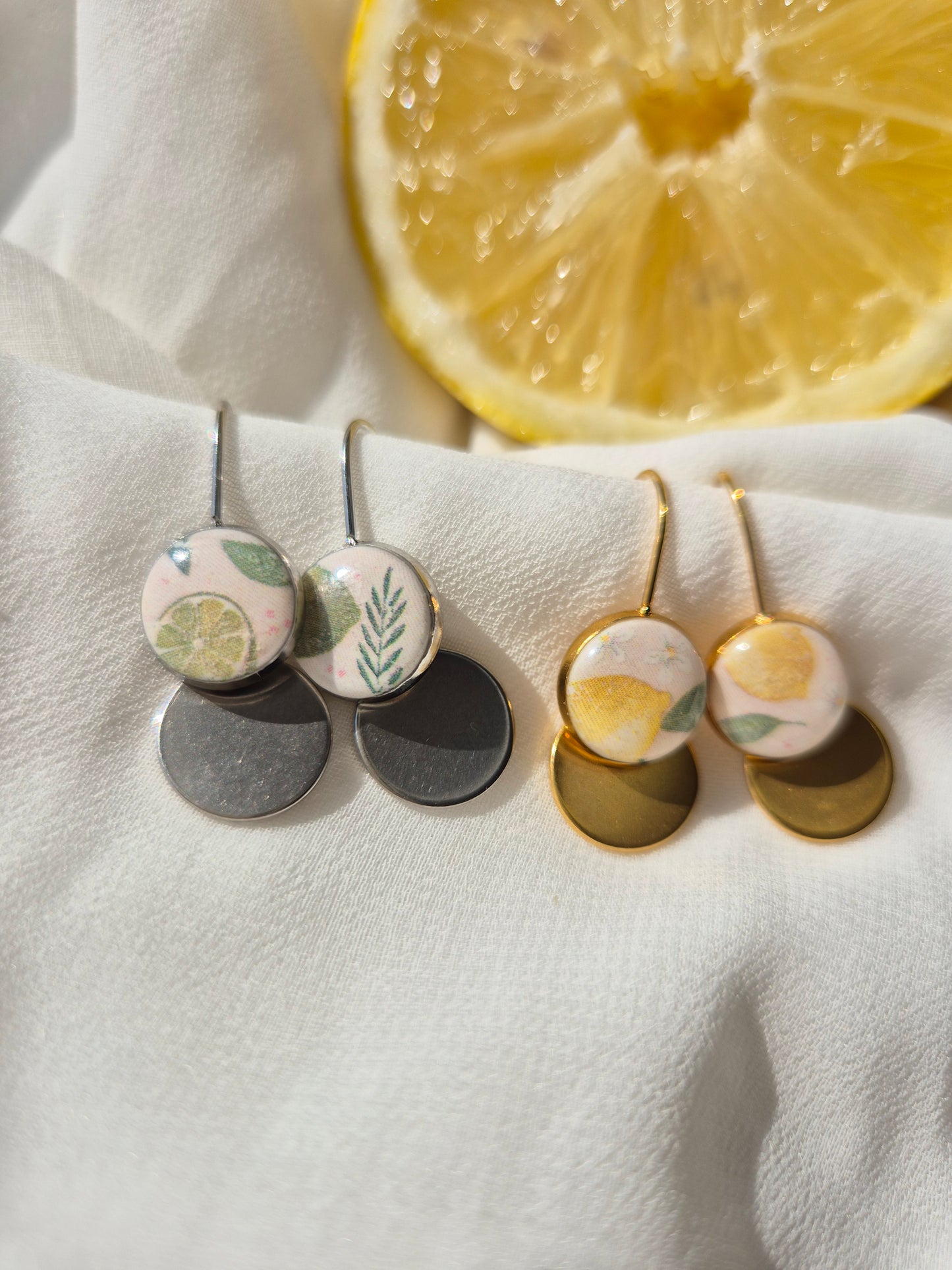 Boucles d'oreilles Léontine - doré ou argenté