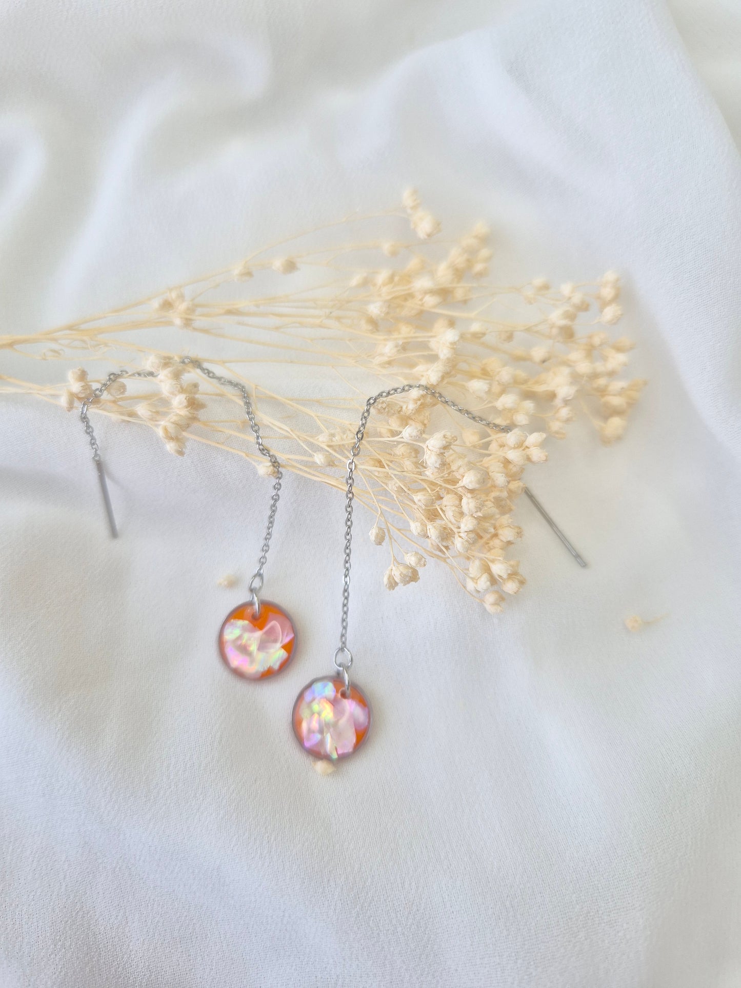 Boucles d'oreilles pendantes Apolline