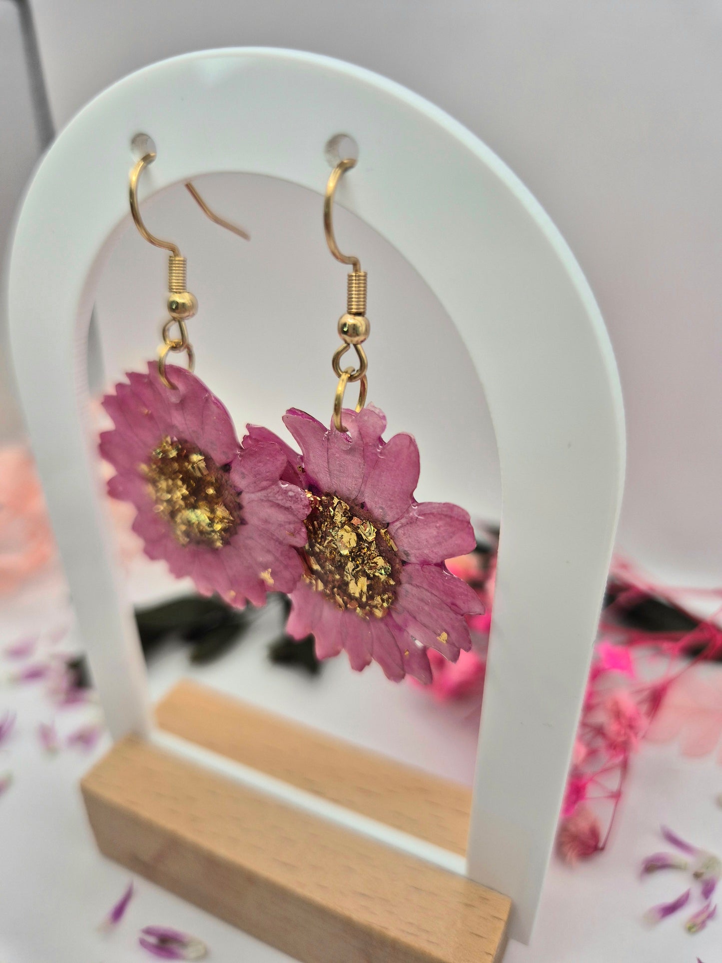 Boucles d’oreilles "Fleurs d’éclat"