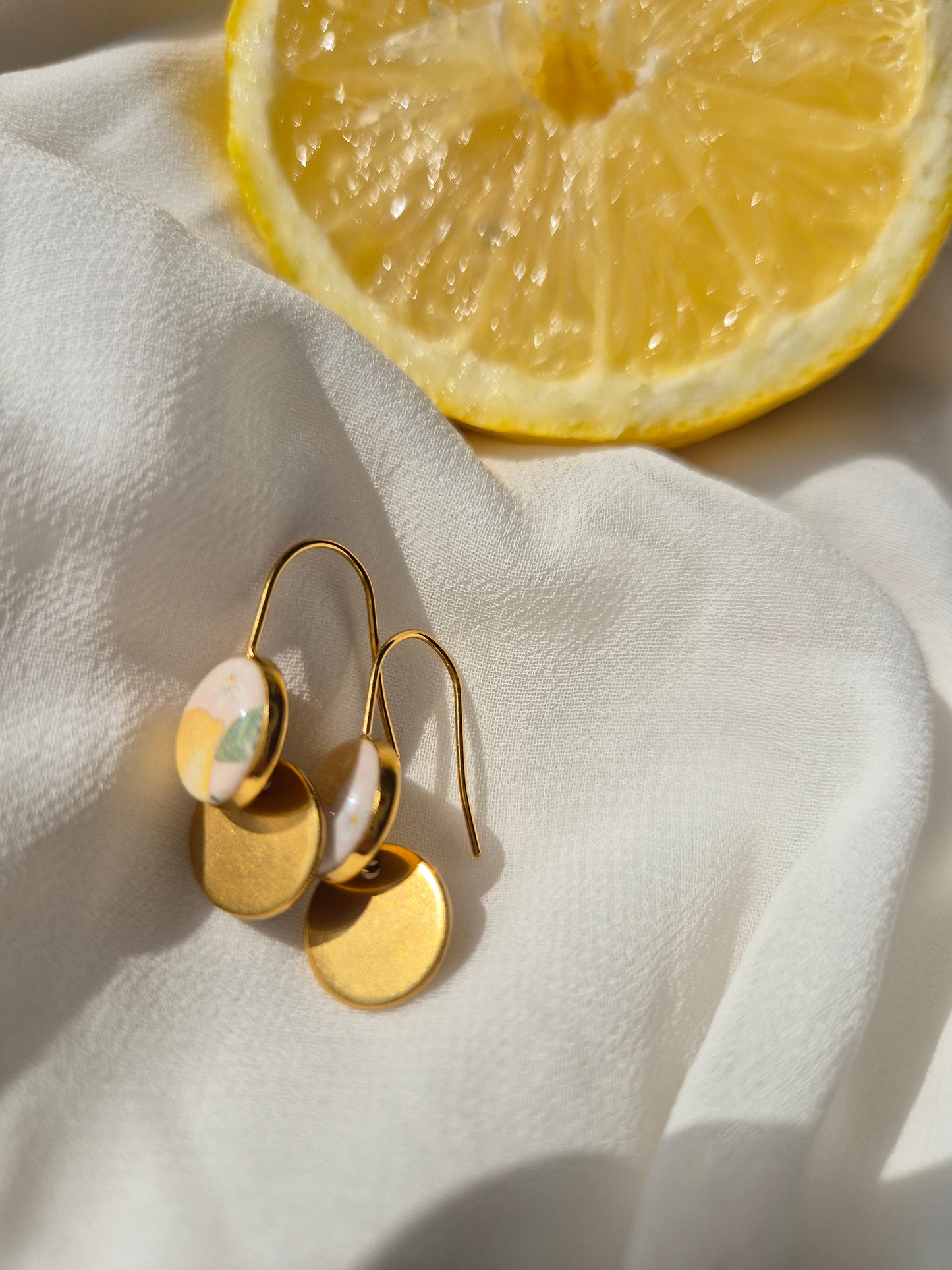 Boucles d'oreilles Léontine - doré ou argenté