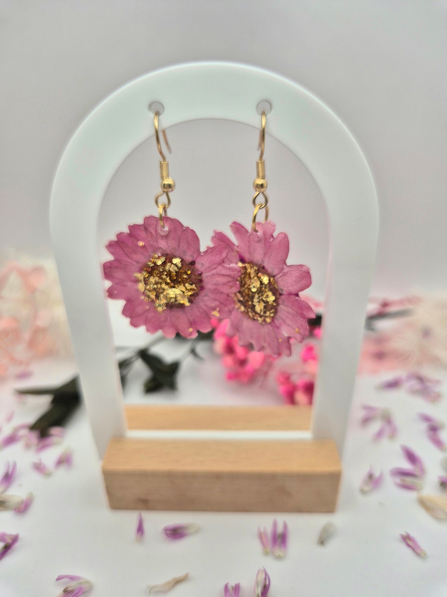 Boucles d’oreilles "Fleurs d’éclat"