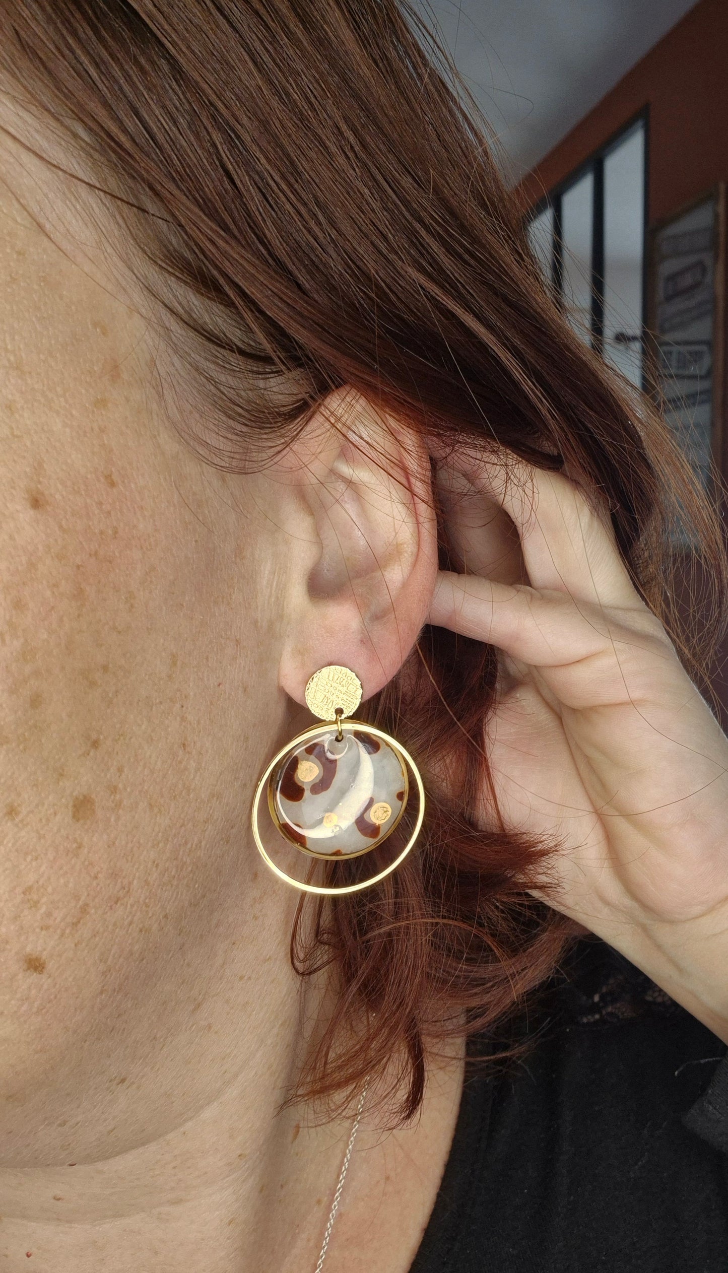 Boucles d’oreilles pendantes Selma