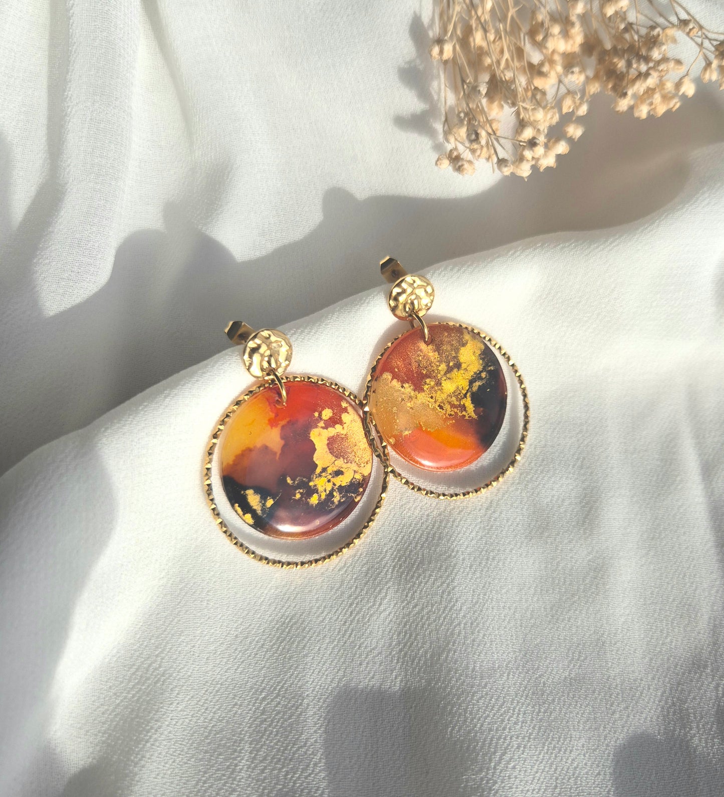 Boucles d’oreilles Ambre