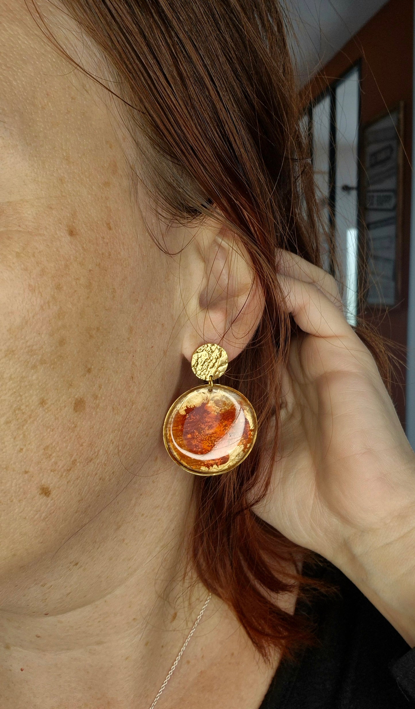 Boucles d’oreilles pendantes Cléophée