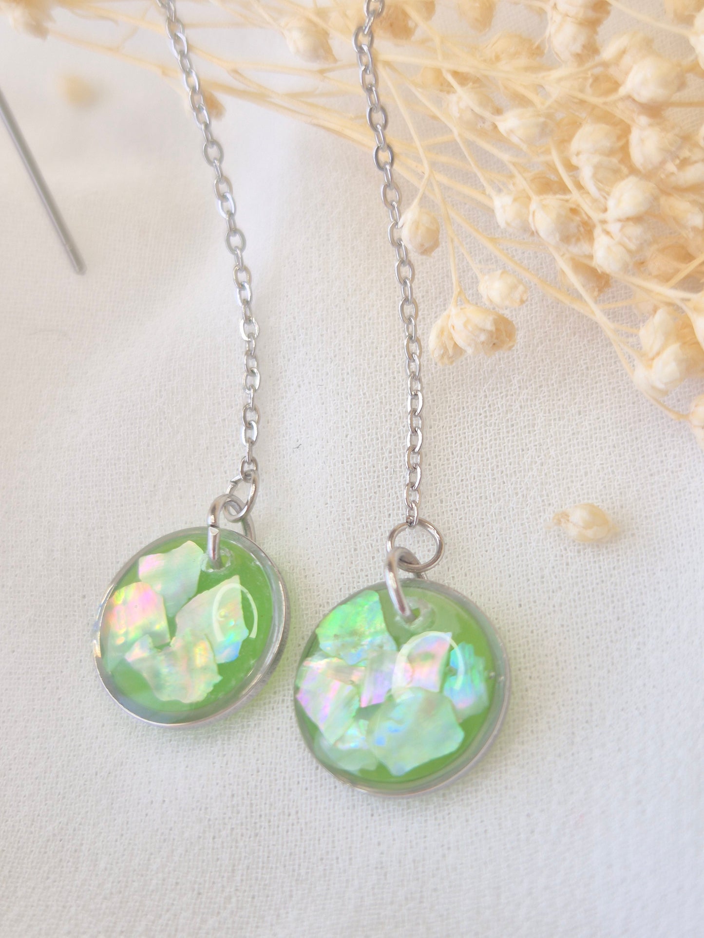 Boucles d'oreilles pendantes Apolline