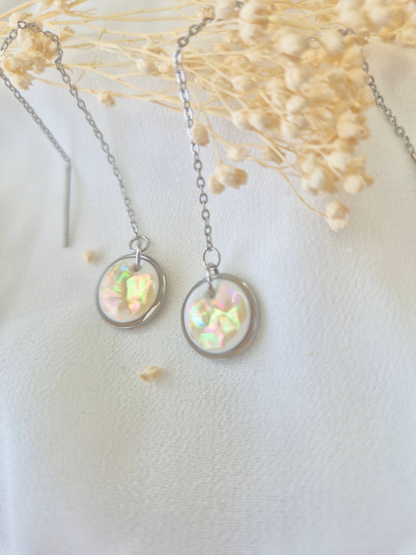 Boucles d'oreilles pendantes Apolline