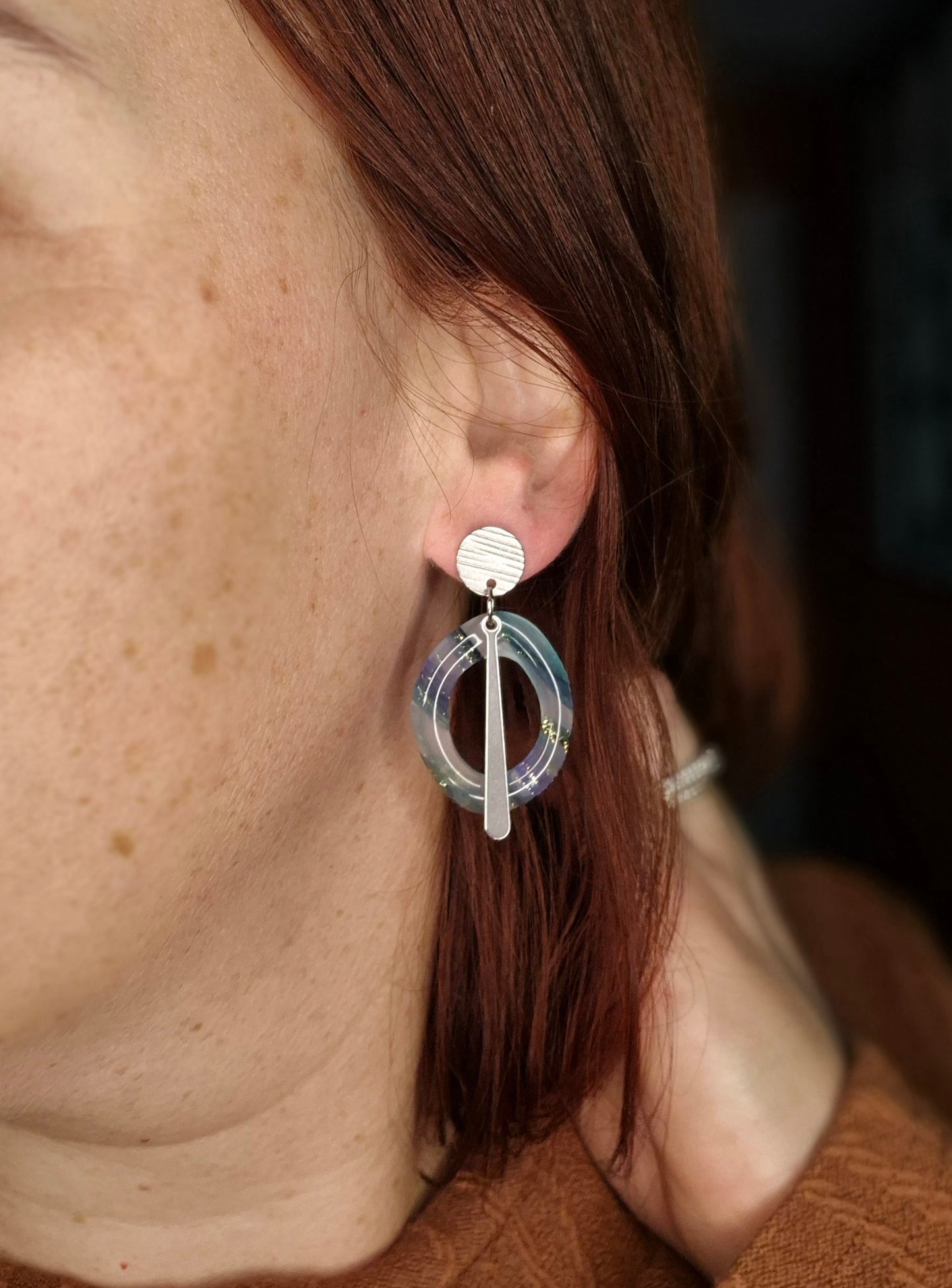 Boucles d’oreilles – Cassandre argentée
