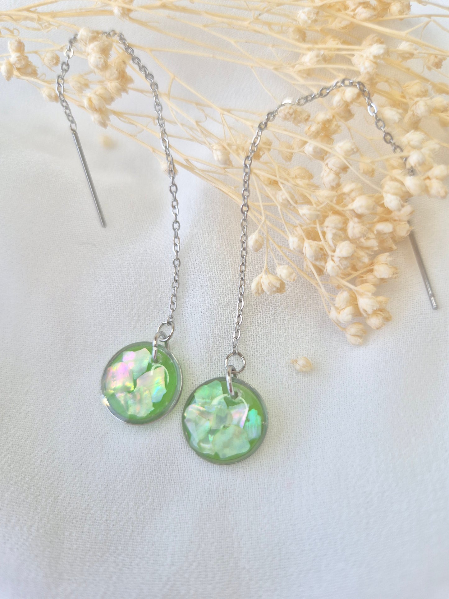 Boucles d'oreilles pendantes Apolline