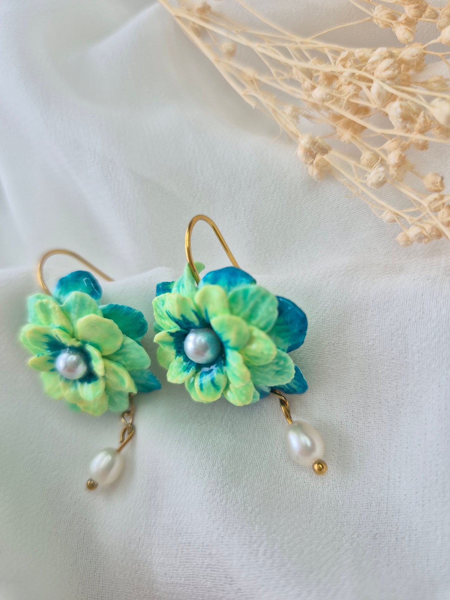 Boucles d’oreilles Nymphéa
