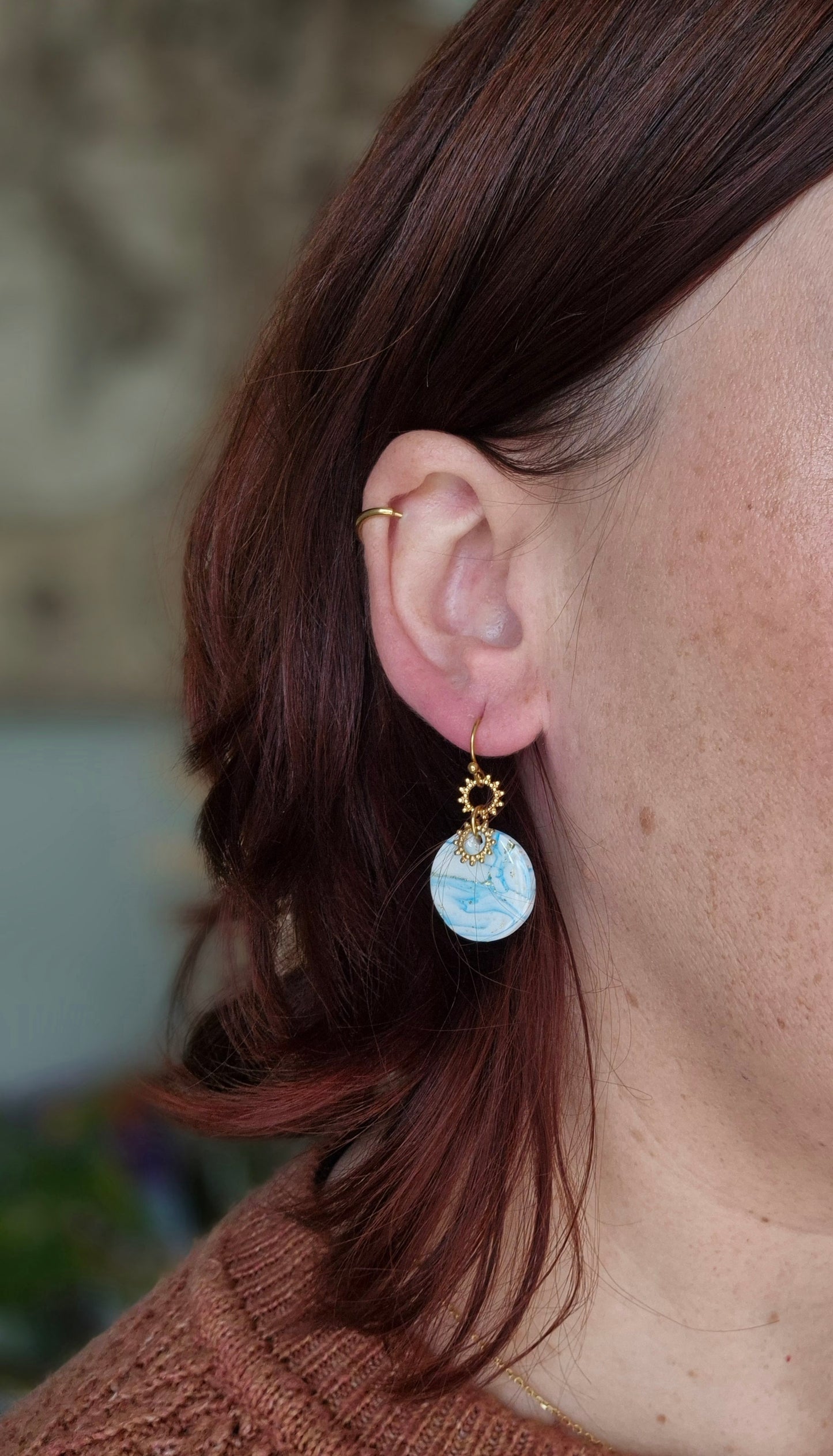 Boucles d’oreilles pendantes – Sélène
