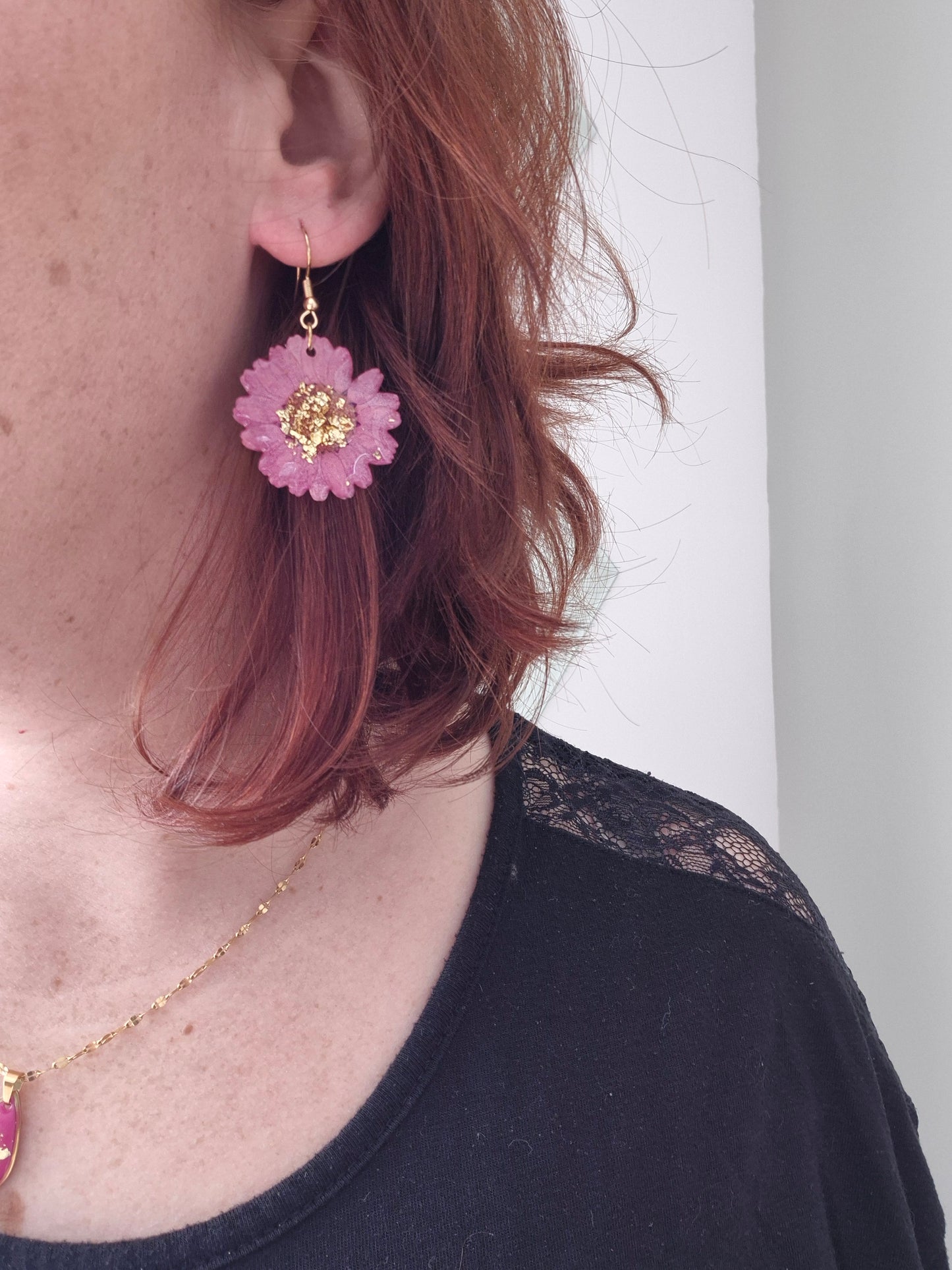 Boucles d’oreilles "Fleurs d’éclat"