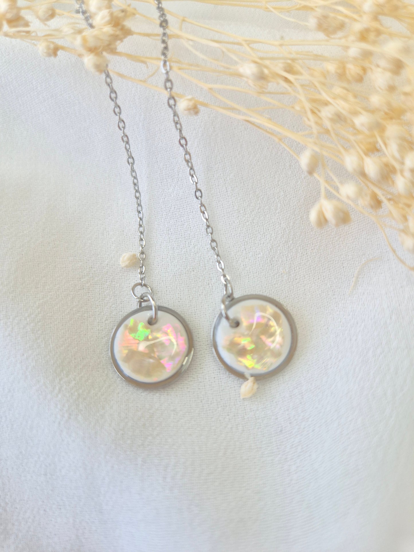 Boucles d'oreilles pendantes Apolline