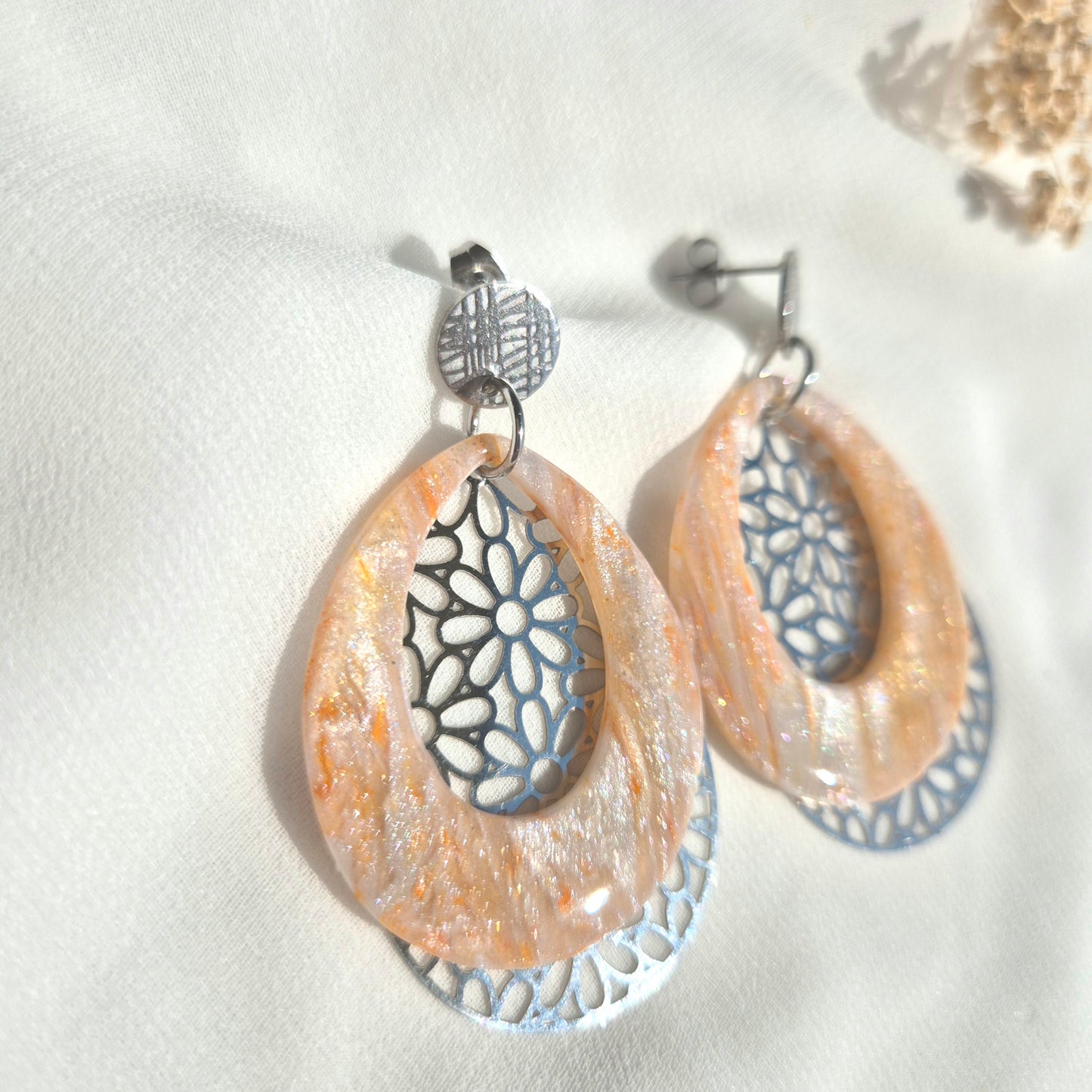 Boucles d'oreilles pendantes Anaïs