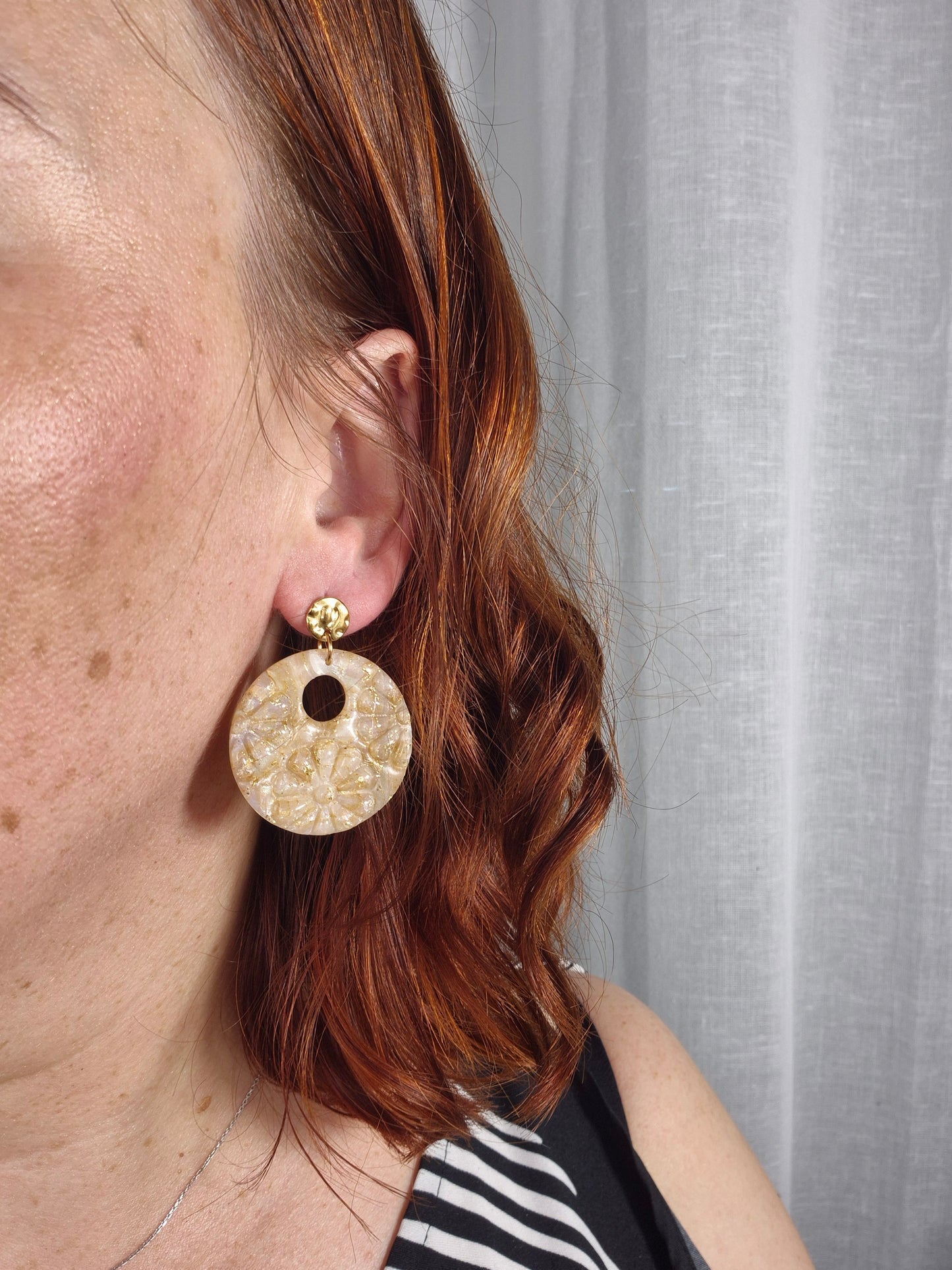 Boucles d'oreilles Églantine