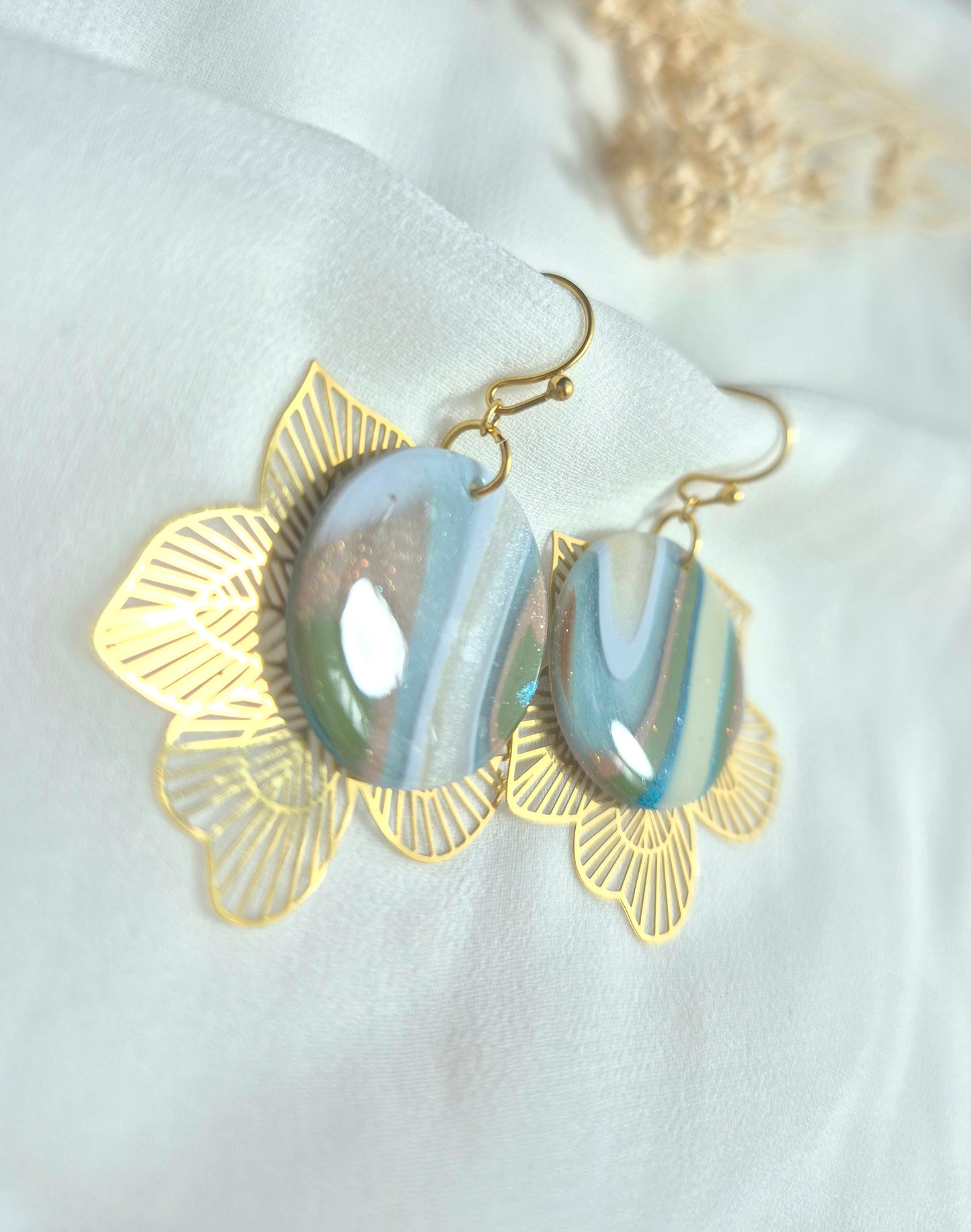 Boucles d’oreilles Éléna — coloris au choix