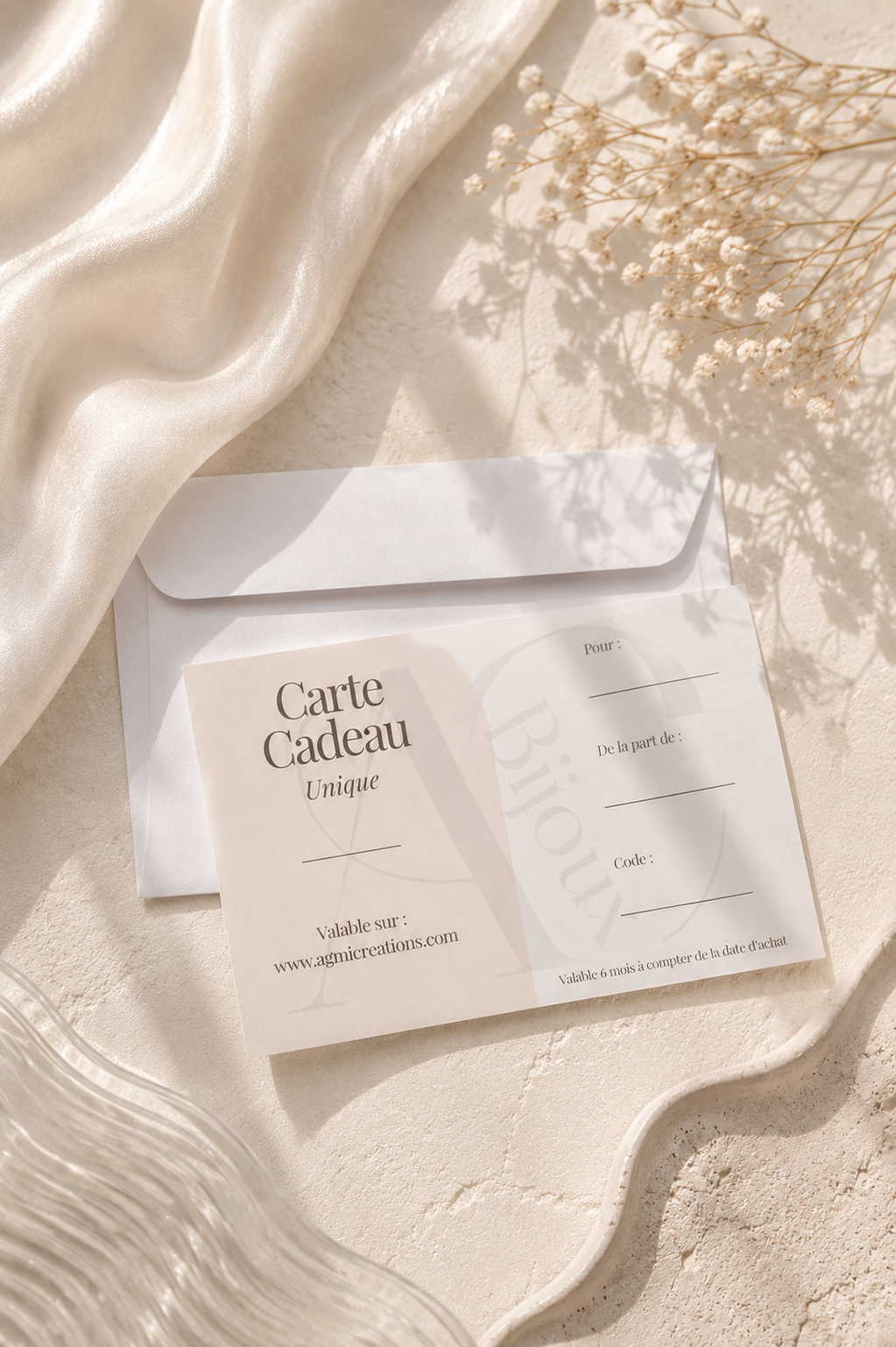 Carte cadeau Aganice Créations