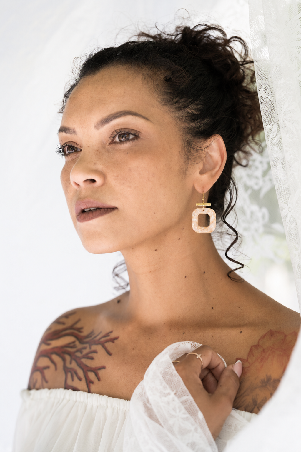Boucles pendantes Dorées