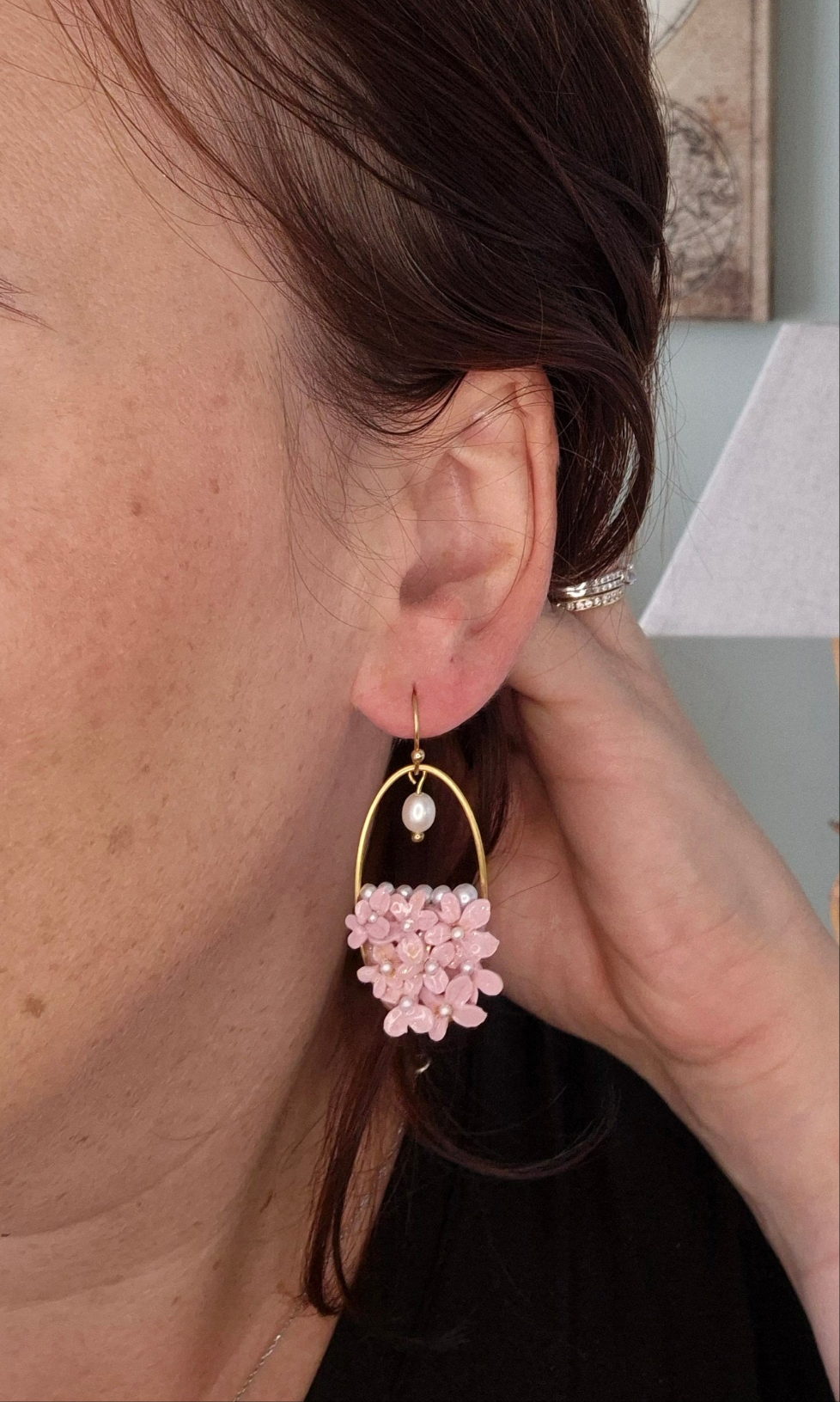 Boucles d’oreilles Hortensia
