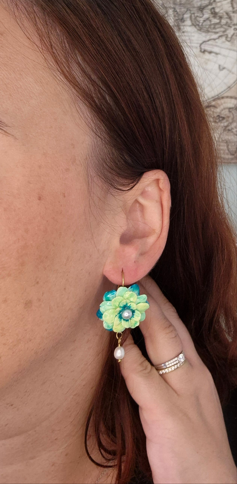 Boucles d’oreilles Nymphéa