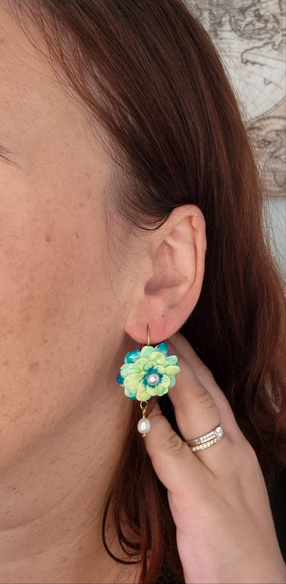 Boucles d’oreilles Nymphéa