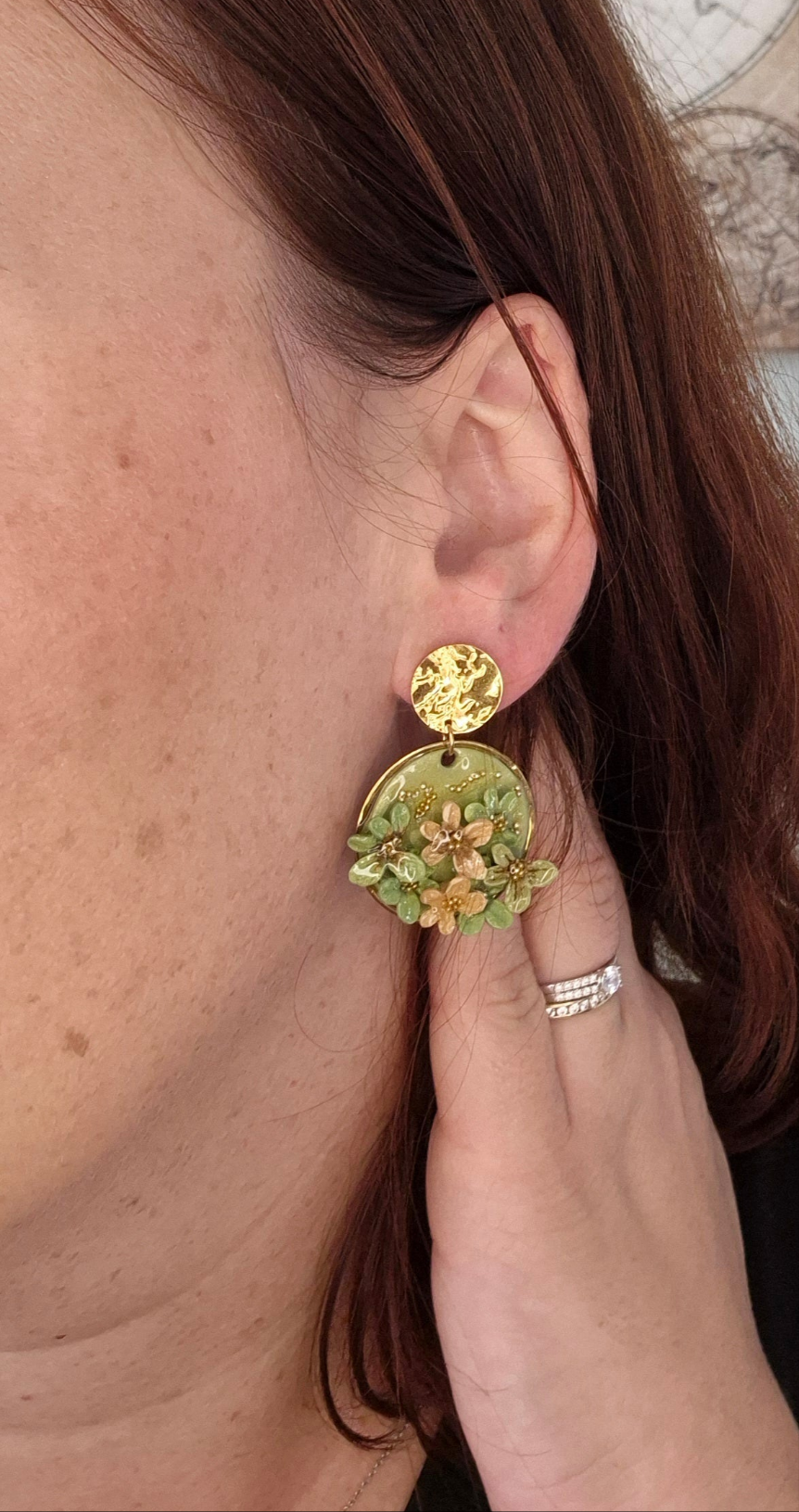 Boucles d’oreilles Camomille