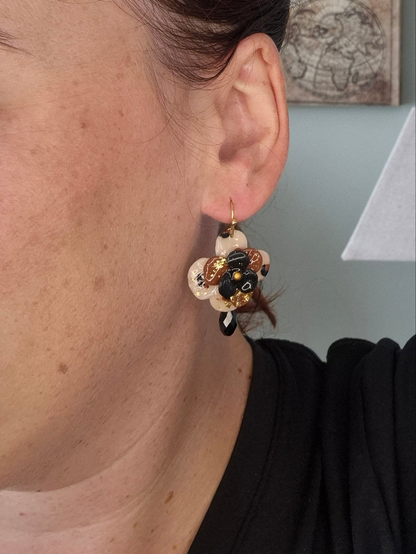 Boucles d’oreilles Pensée