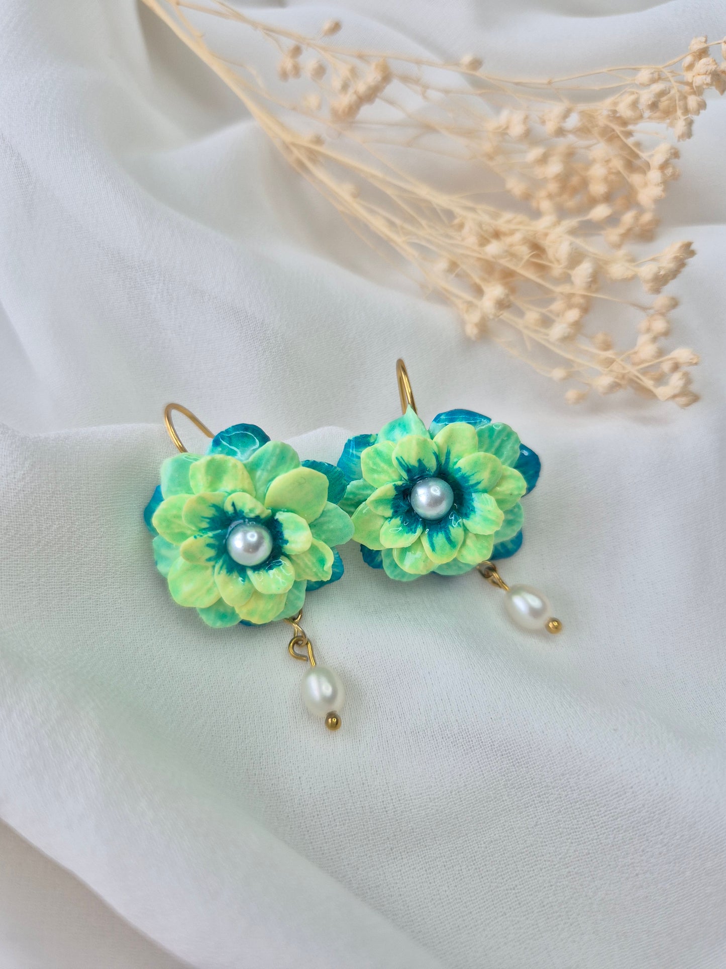Boucles d’oreilles Nymphéa