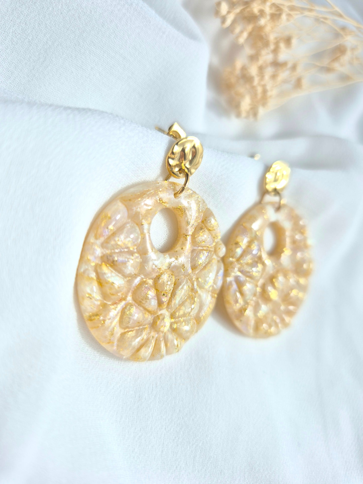 Boucles d'oreilles Églantine