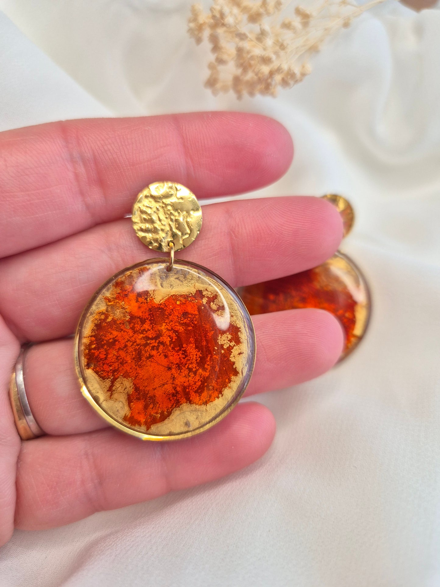 Boucles d’oreilles pendantes Cléophée