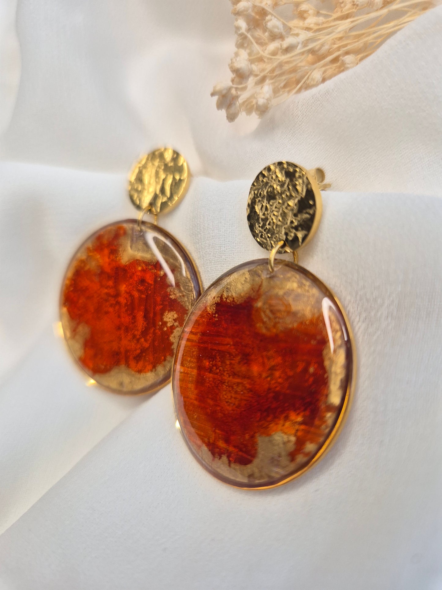 Boucles d’oreilles pendantes Cléophée