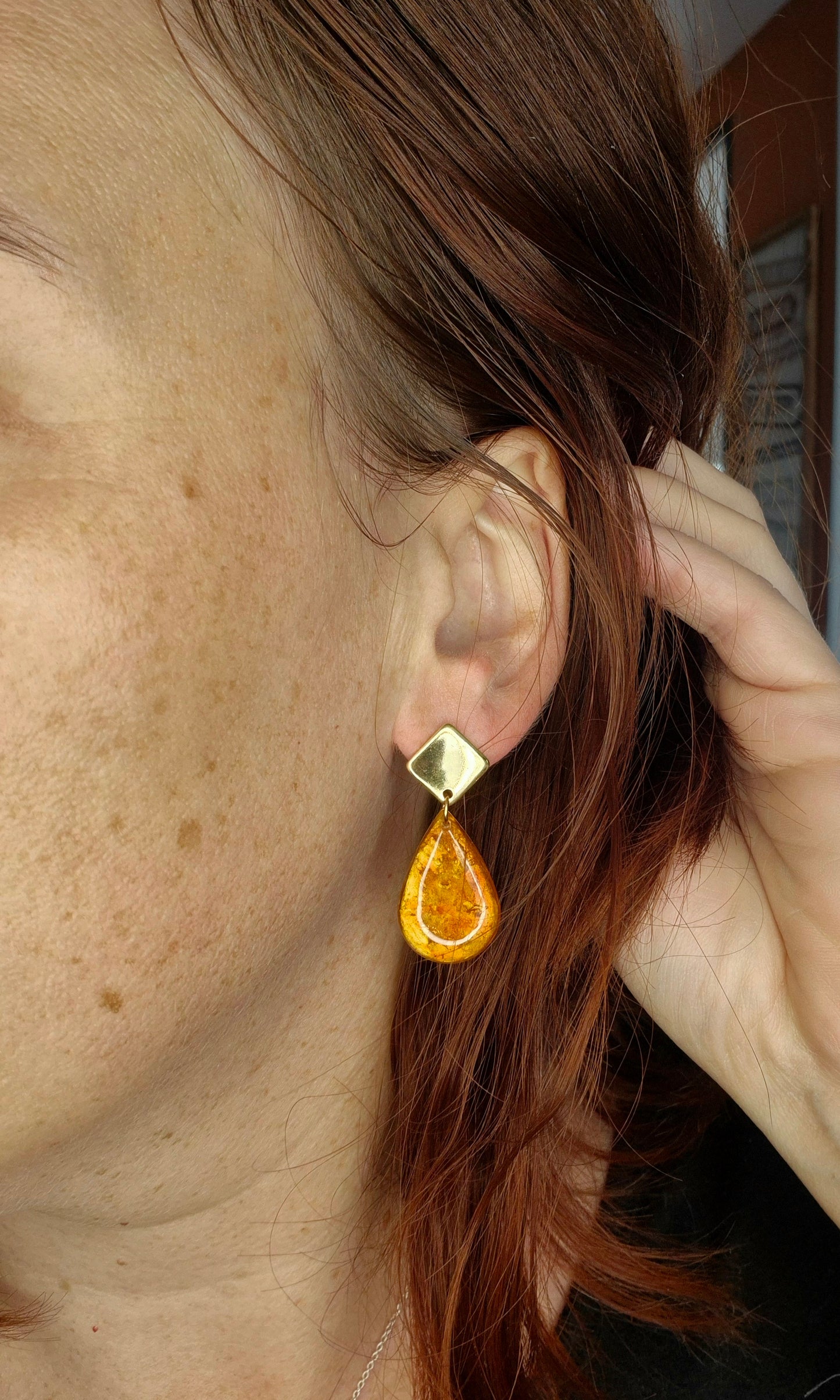 Boucles d’oreilles pendantes Éléonore