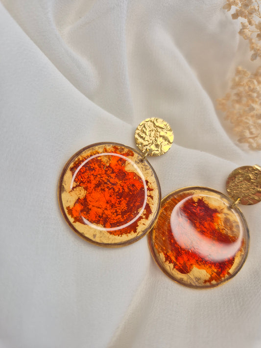 Boucles d’oreilles pendantes Cléophée