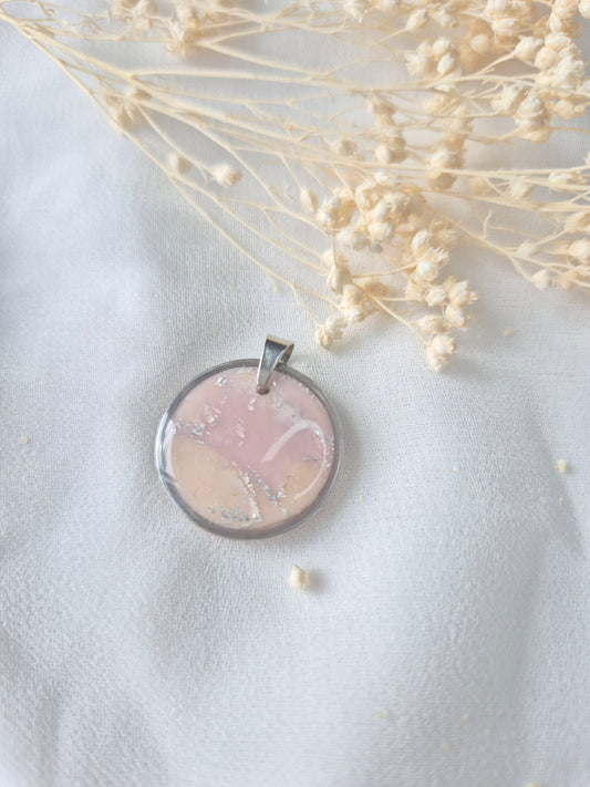 Pendentif Léontine argenté – Coloris au choix