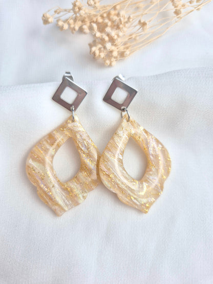 Boucles d’oreilles Clara argentées