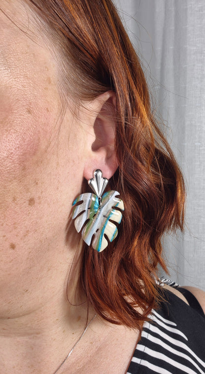 Boucles d’oreilles Alba argenté