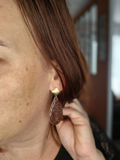 Boucles d’oreilles pendantes Samira