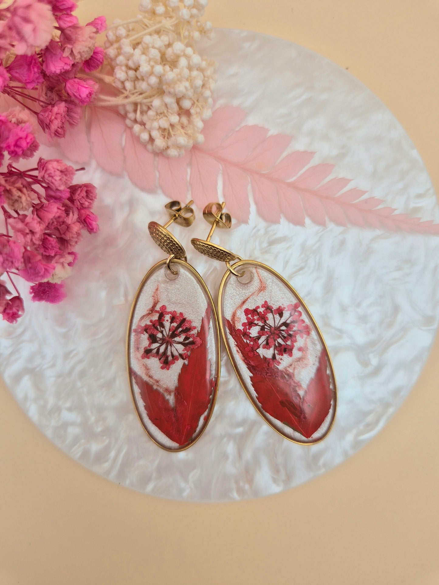 Boucles d’oreilles « Rouge Passion »