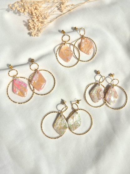 Boucles d'oreilles pendantes Naïa
