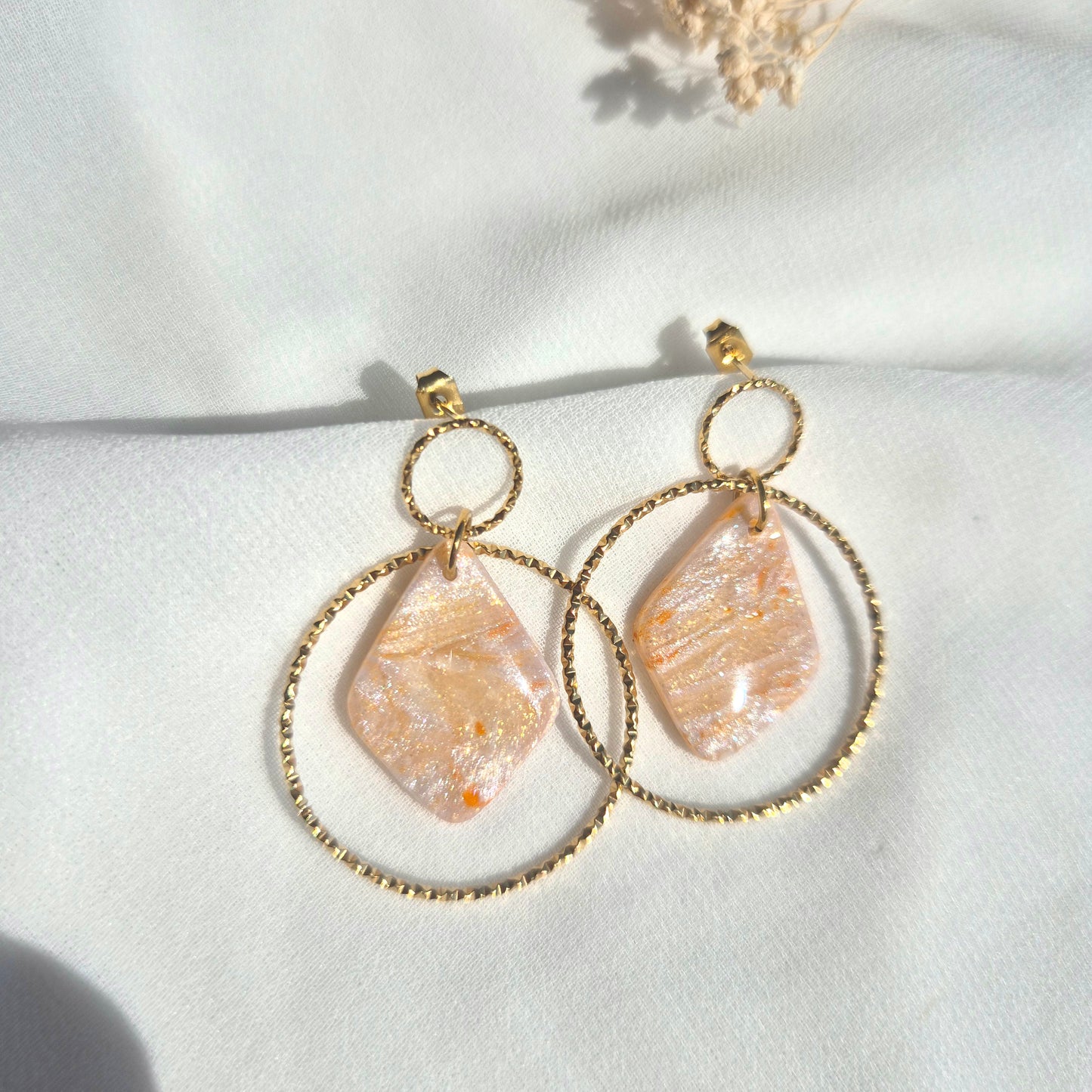 Boucles d'oreilles pendantes Naïa