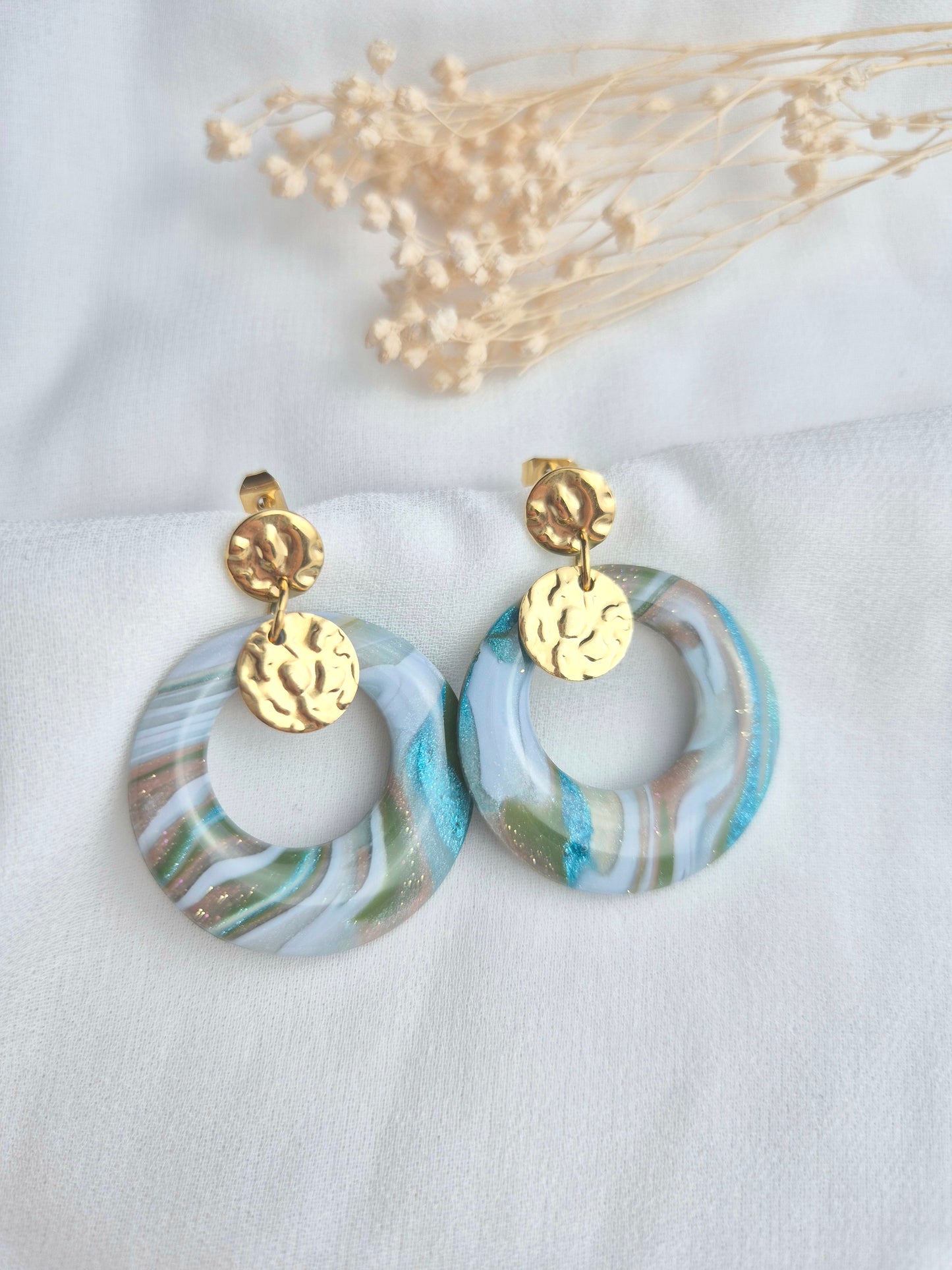 Boucles d’oreilles Caroline (coloris au choix)