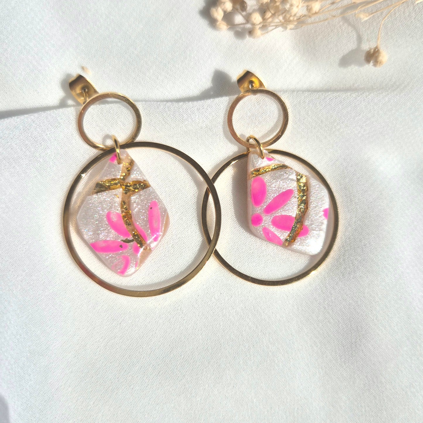Boucles d'oreilles pendantes Yuna