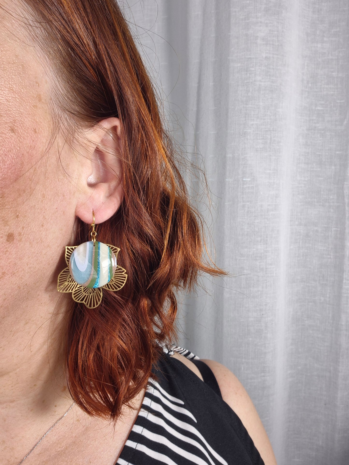 Boucles d’oreilles Éléna — coloris au choix