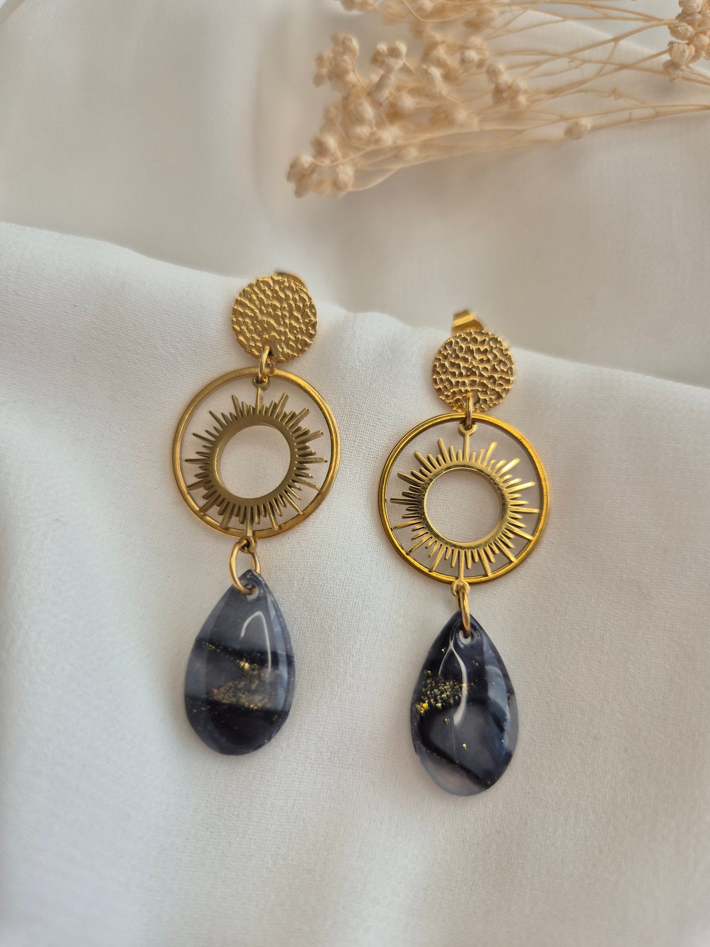 Boucles d’oreilles Solène — plusieurs coloris disponibles