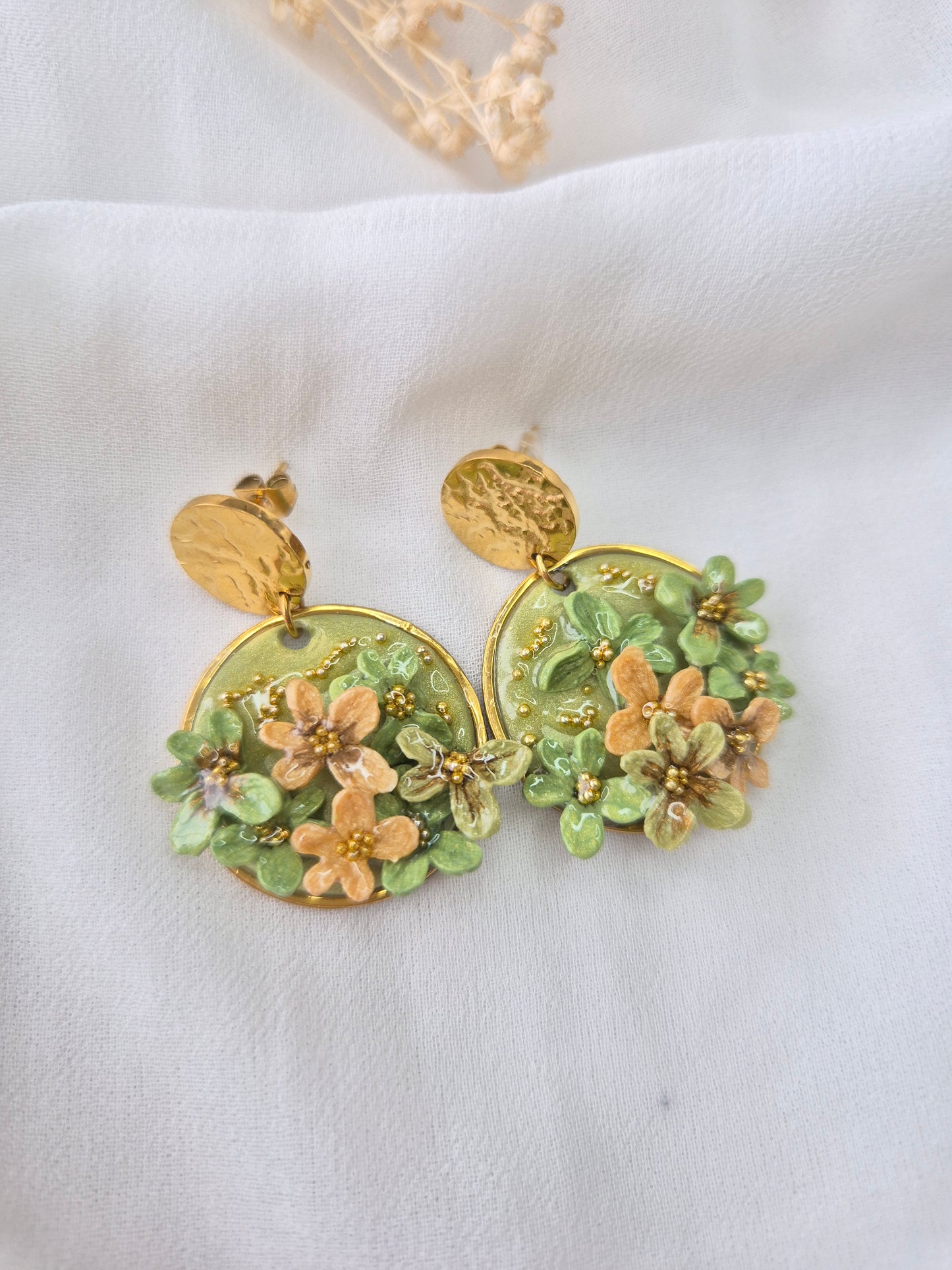 Boucles d’oreilles Camomille