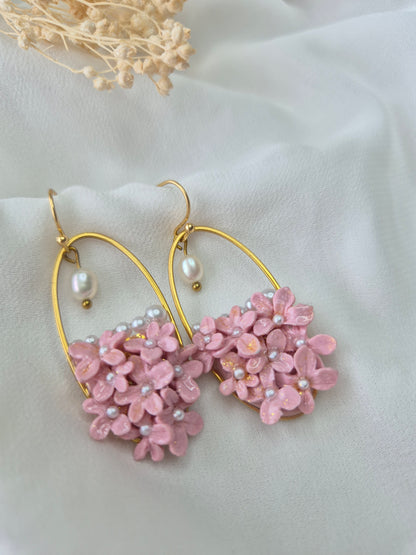 Boucles d’oreilles Hortensia